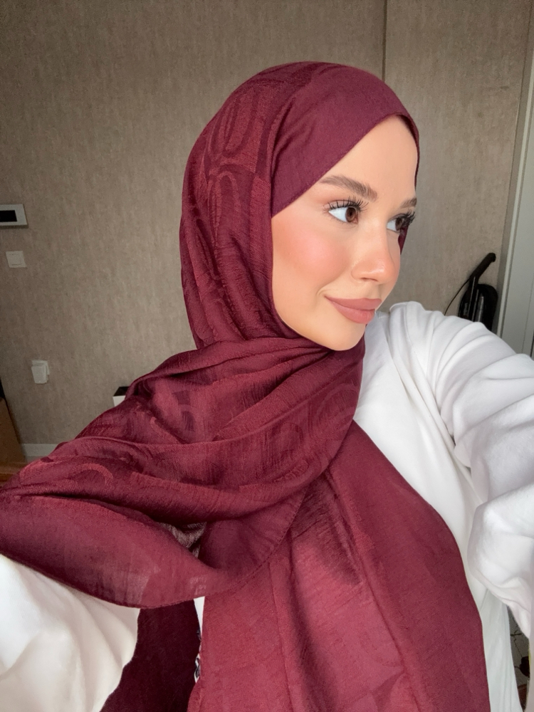 Özel Dokuma Şal (Bordo)
