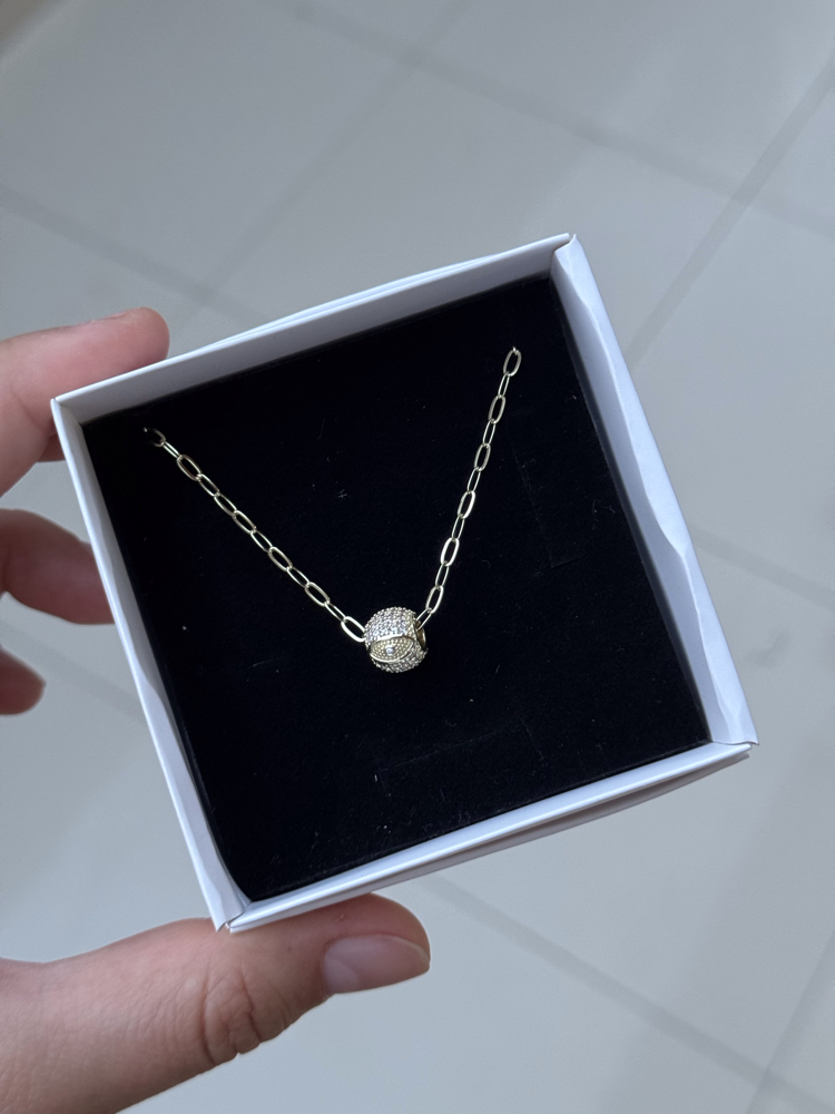 Gold topçuk kolye 55cm 