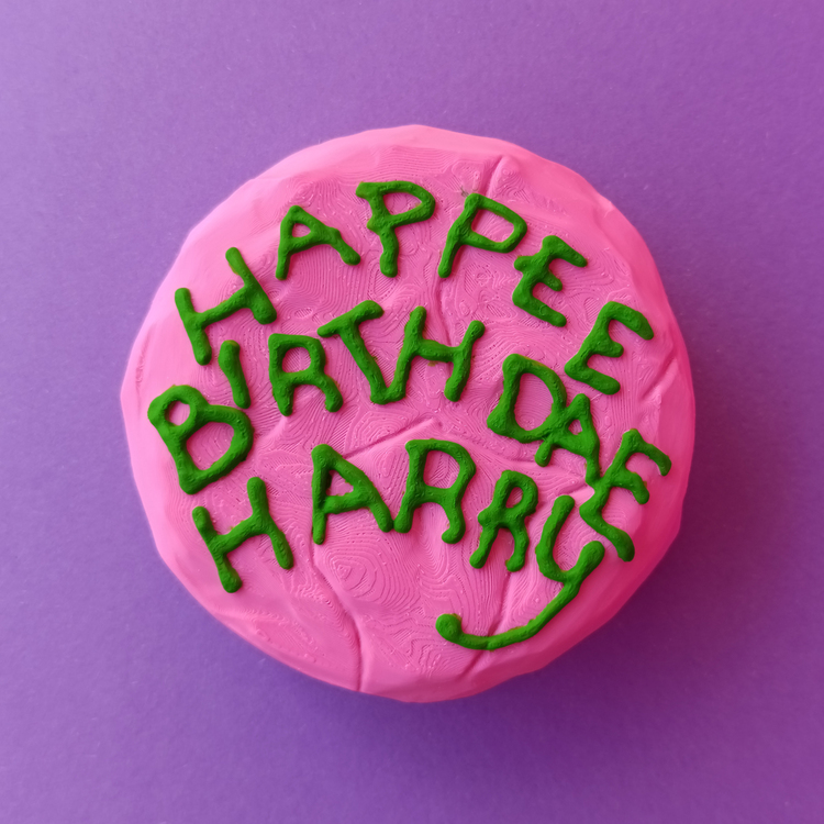 Harry Potter Hagrid Doğum Günü Pastası HAPPEE BIRTHDAE HARRY Saklama Kutulu