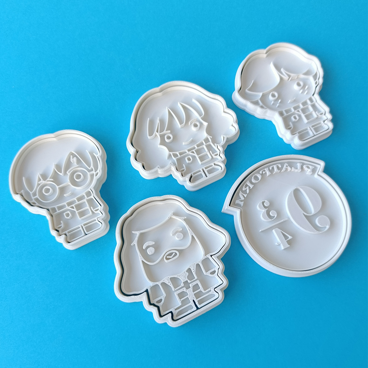 Harry Potter Temalı Kurabiye Kalıbı Seti 5’li Kurabiye ve Hamur Kalıbı, Hamur Şekillendirici