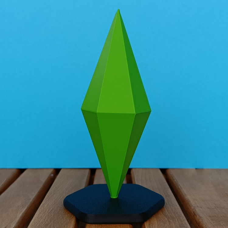 The Sims Plumbob Figürü - Yeşil Ruh Hali İkonu – Dekoratif ve Koleksiyonluk Sims Figür