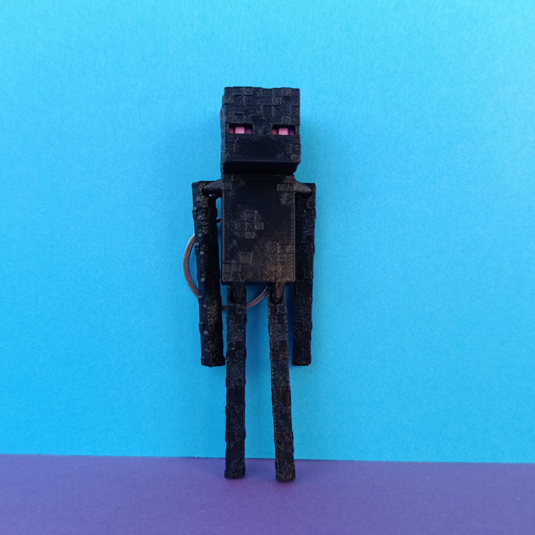 Minecraft Temalı Enderman Figür Anahtarlık, Koleksiyonluk ve Dekoratif