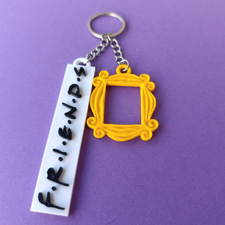 Friends Dizisi Anahtarlık Seti, Monica’nın Kapı Çerçevesi + Friends Logo
