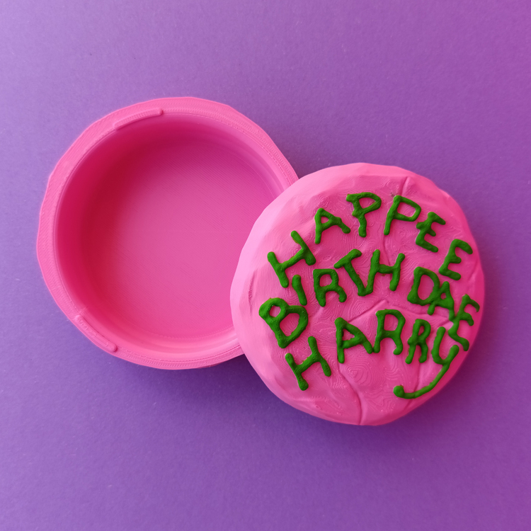 Harry Potter Hagrid Doğum Günü Pastası HAPPEE BIRTHDAE HARRY Saklama Kutulu