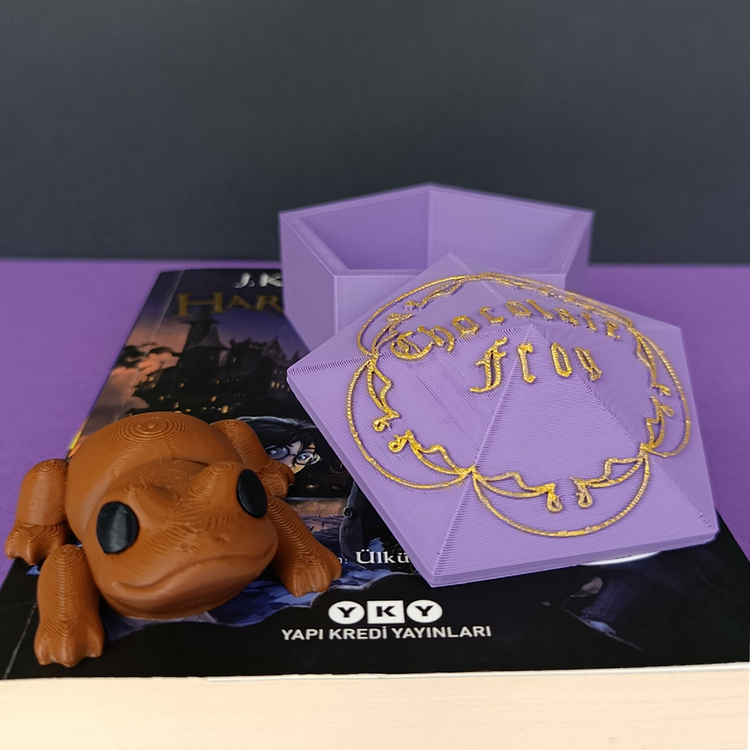 Harry Potter Chocolate Frog Kutusu ve Kurbağa Figürü