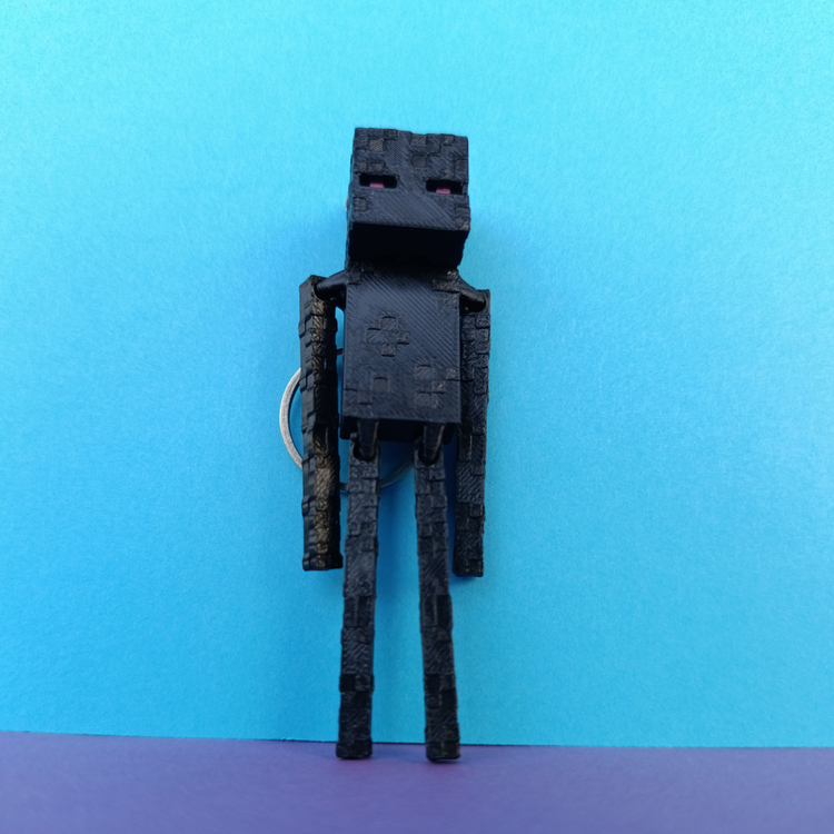Minecraft Temalı Enderman Figür Anahtarlık, Koleksiyonluk ve Dekoratif