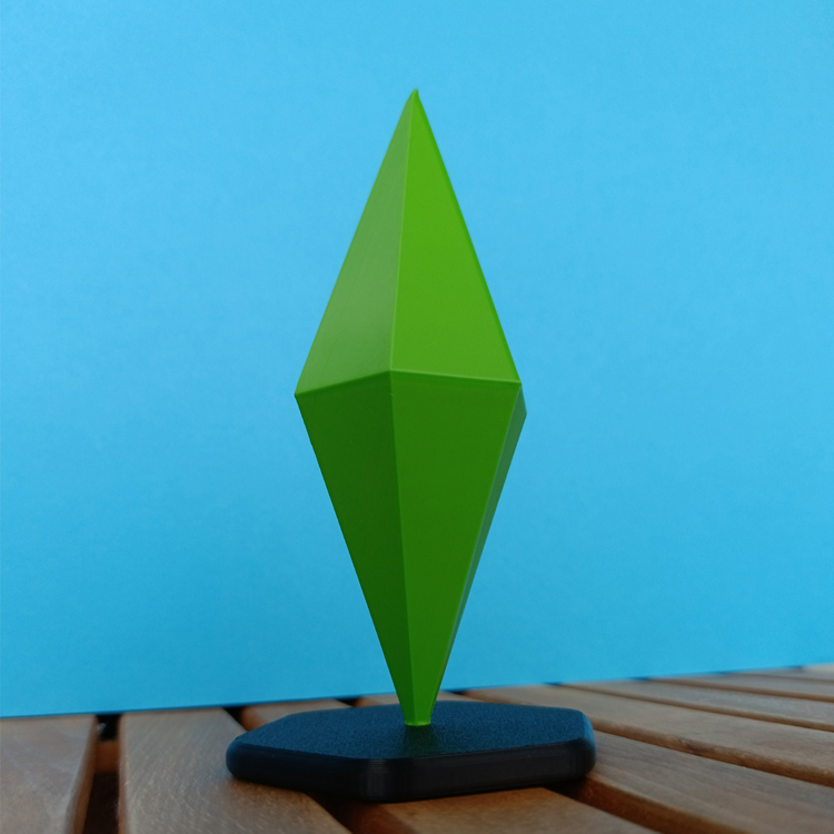 The Sims Plumbob Figürü - Yeşil Ruh Hali İkonu – Dekoratif ve Koleksiyonluk Sims Figür