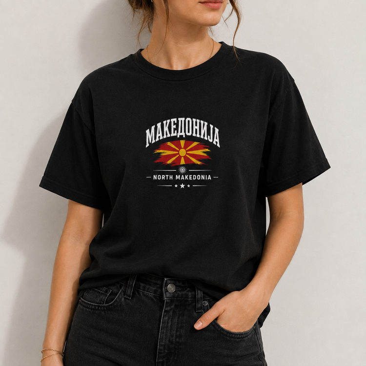 Kuzey Makedonya T-Shirt Kadın