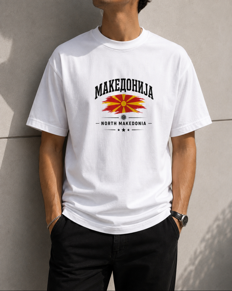 Kuzey Makedonya T-Shirt Erkek