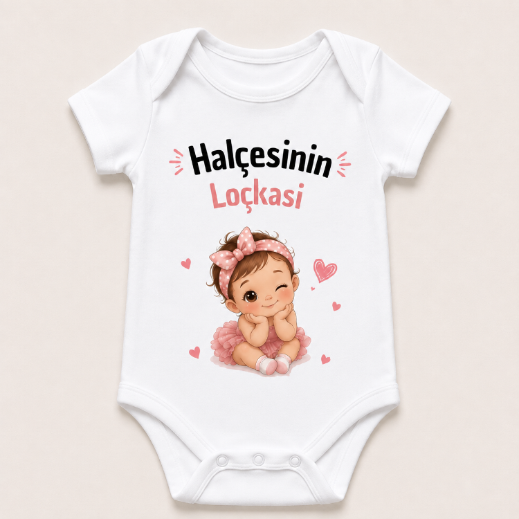 Halçesinin Loçkasi Kız Bebek Zıbın-Body