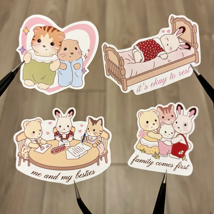 sylvanian sticker pack 1