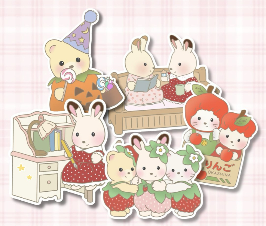 sylvanian sticker pack 2