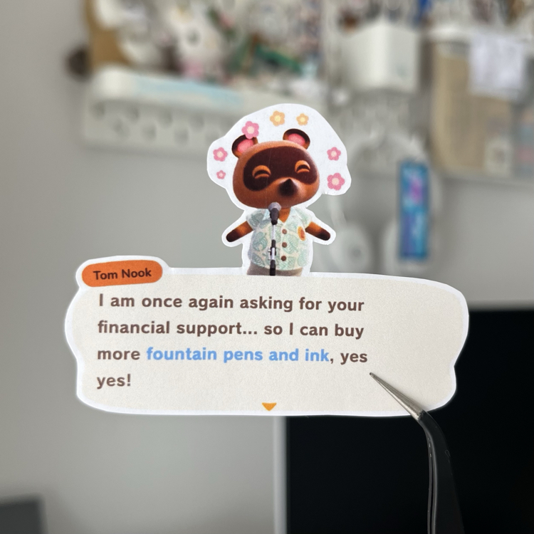 tom nook animal crossing sticker
