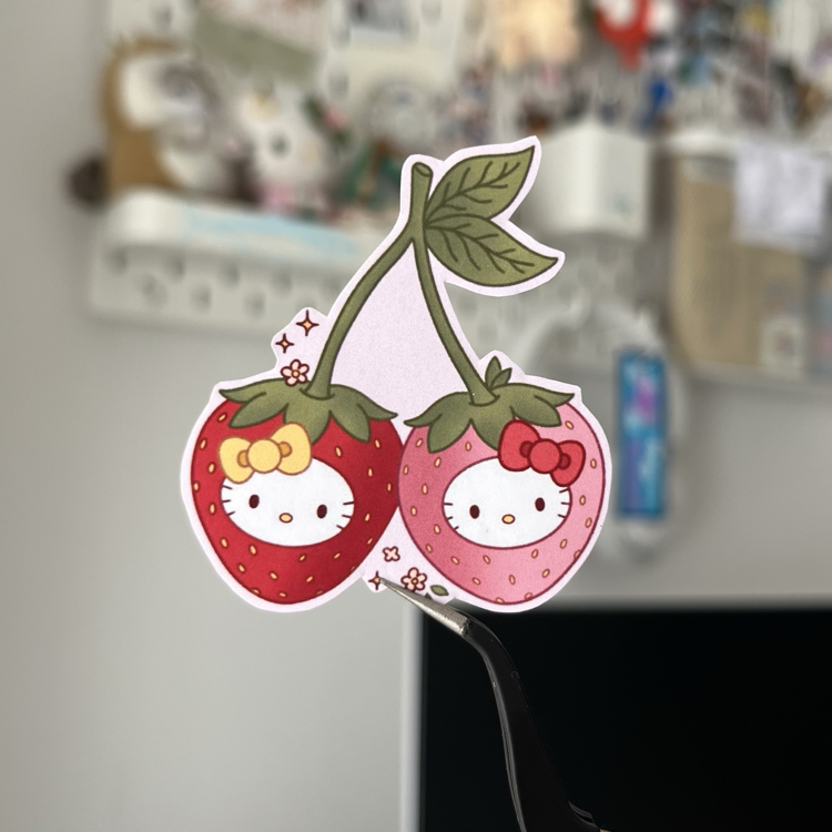hello kitty çilek sticker
