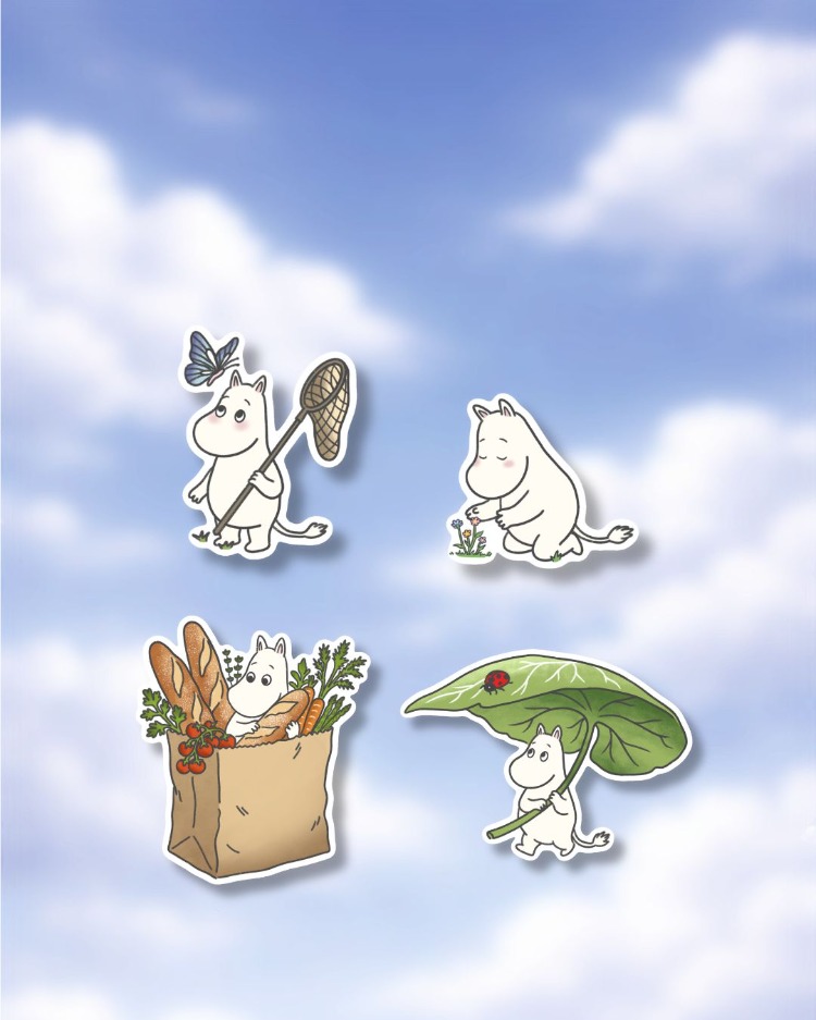 moomin's summer sticker pack