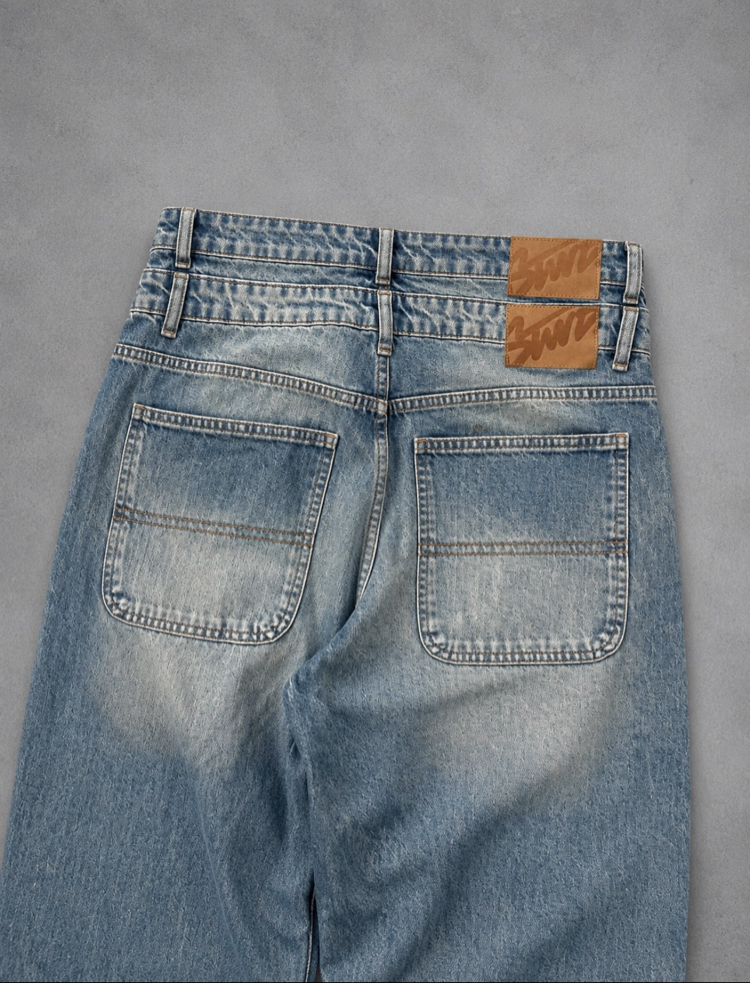 ÇİFT BEL DETAYLI BAGGY PANTOLON