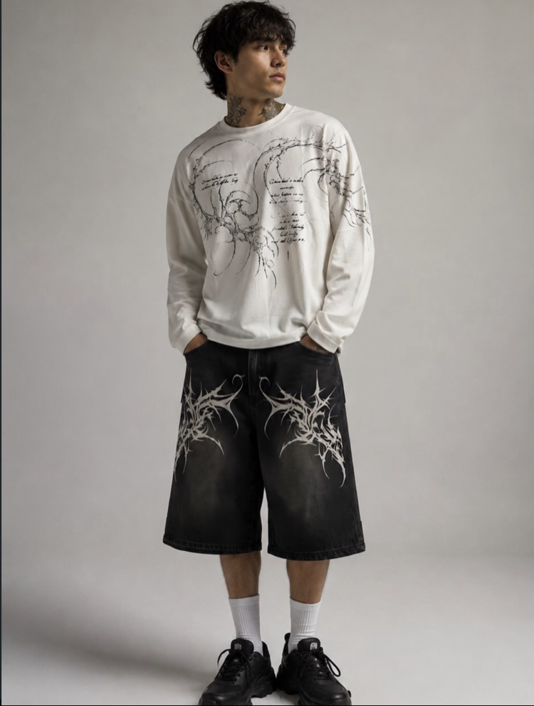 TRİBAL DESENLİ LONGSLEEVE