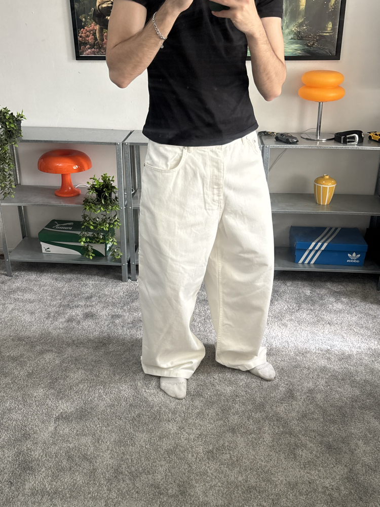 BEYAZ BAGGY JEANS