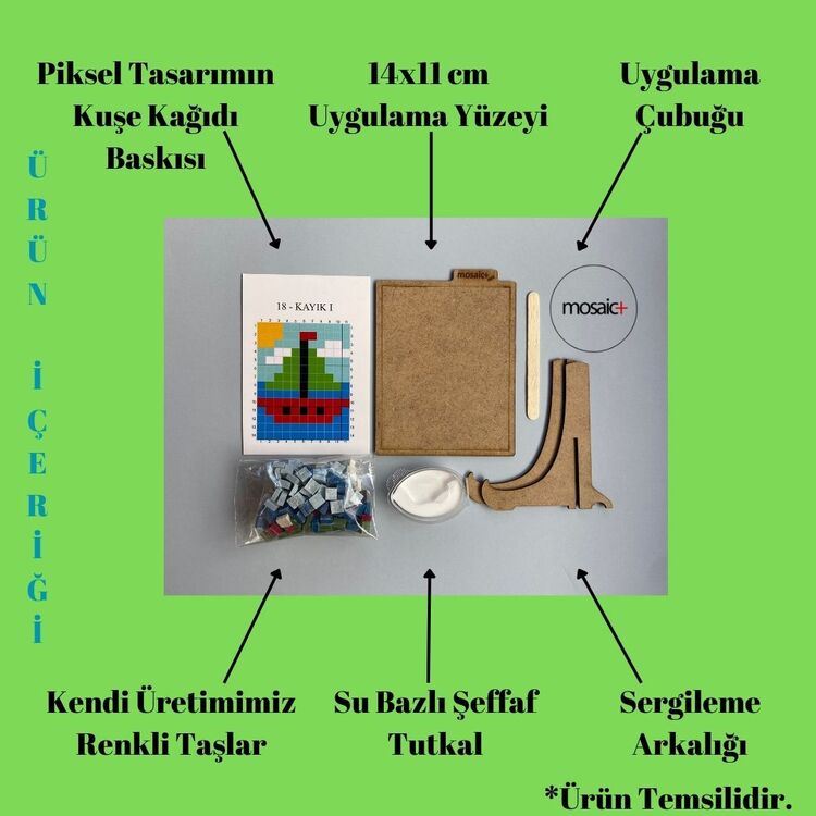 POLİS ARABASI Çocuklar İçin Piksel Mozaik Kiti