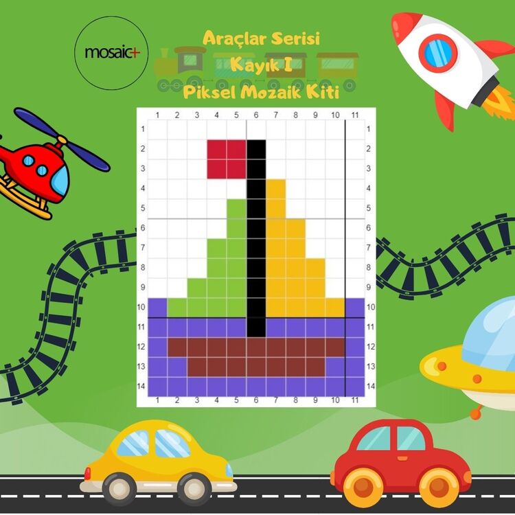KAYIK-1 Çocuklar İçin Piksel Mozaik Kiti