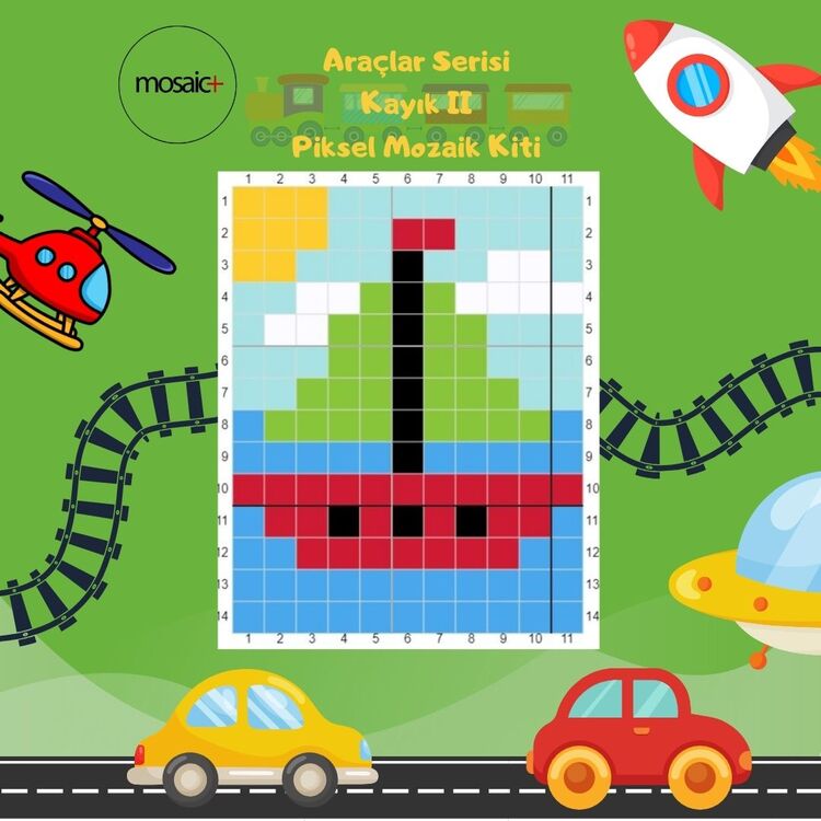 KAYIK-2 Çocuklar İçin Piksel Mozaik Kiti