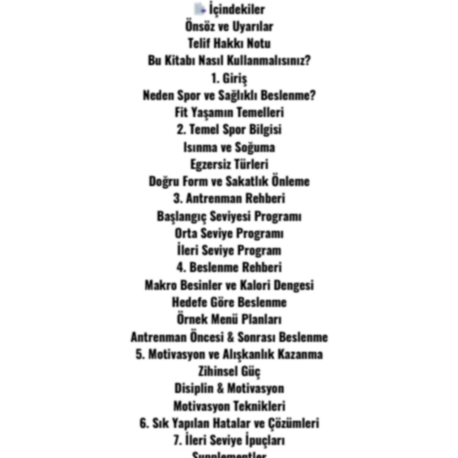 Fit Yaşam Rehberi PDF E-Kitap