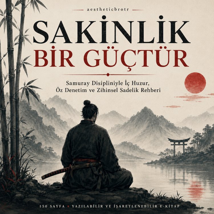 Sakinlik Bir Güçtür | 150 Sayfalık Yazılabilir E-Kitap