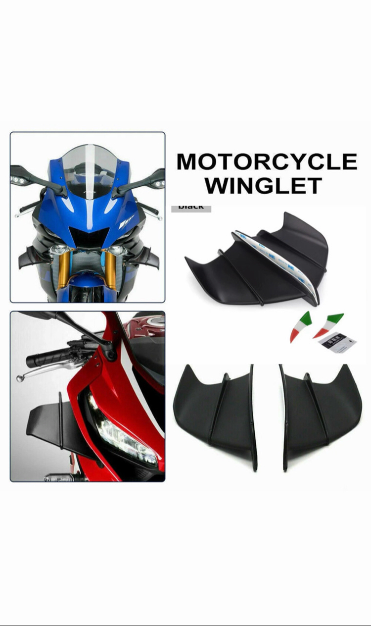 Motosiklet Yan kanat Winglet Universal