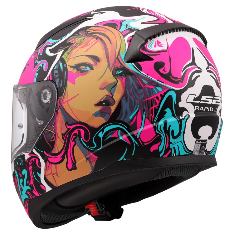 LS2 RAPID 2 CYBERG MAT MOR KASK