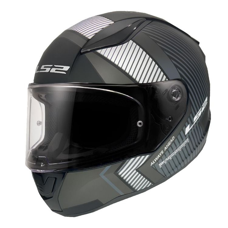 LS2 RAPID 2 EXTRA MAT SİYAH-GRİ KASK