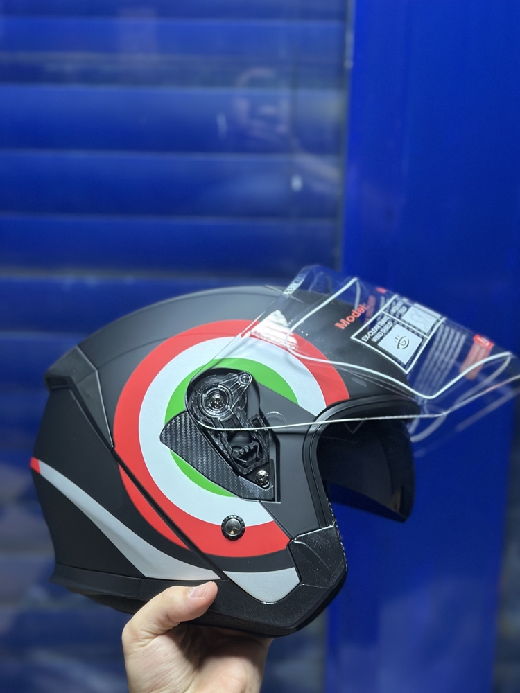 YARIM KASK ( MAT SİYAH ) GÜNEŞ GÖZLÜKLÜ VE İNTERKOM UYUMLU / MOTOKASKK