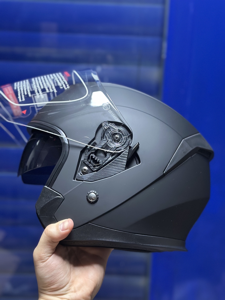 YARIM KASK ( MAT SİYAH ) GÜNEŞ GÖZLÜKLÜ VE İNTERKOM UYUMLU / MOTOKASKK
