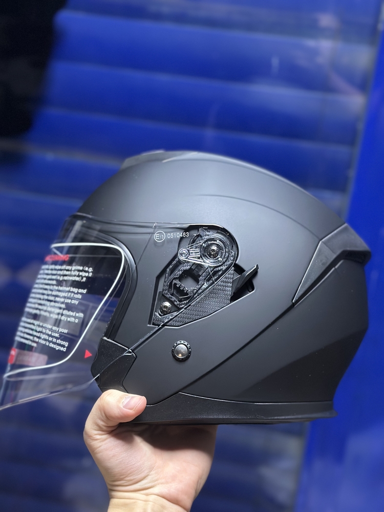 YARIM KASK ( MAT SİYAH ) GÜNEŞ GÖZLÜKLÜ VE İNTERKOM UYUMLU / MOTOKASKK