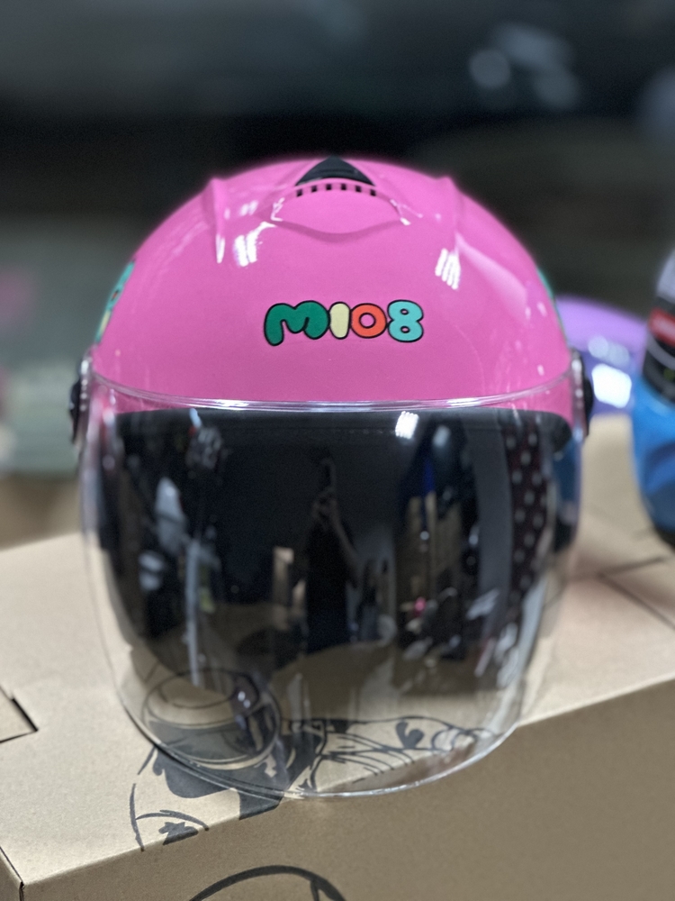 PEMBE ÇOCUK KASKI 7/12 YAŞ UYUMLU STANDART BEDEN / MOTOKASKK