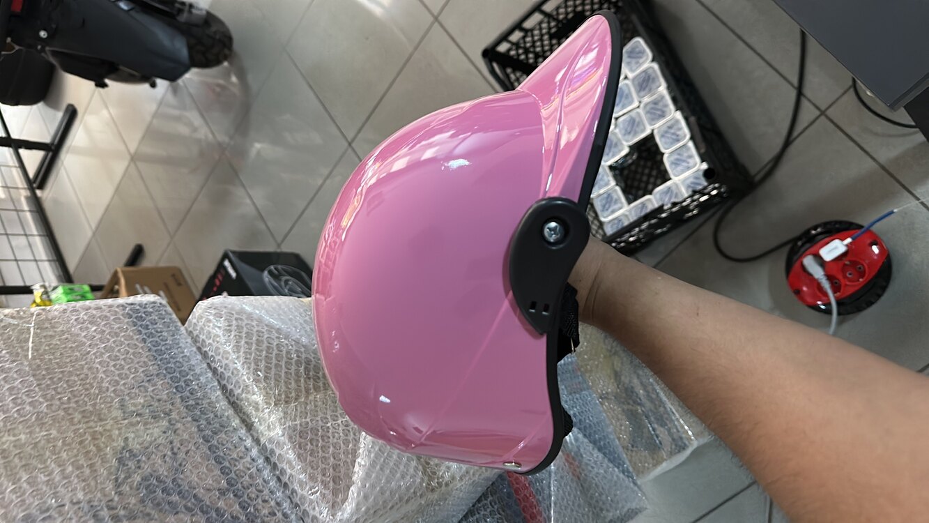 Pembe Şapka tipi kask standart beden