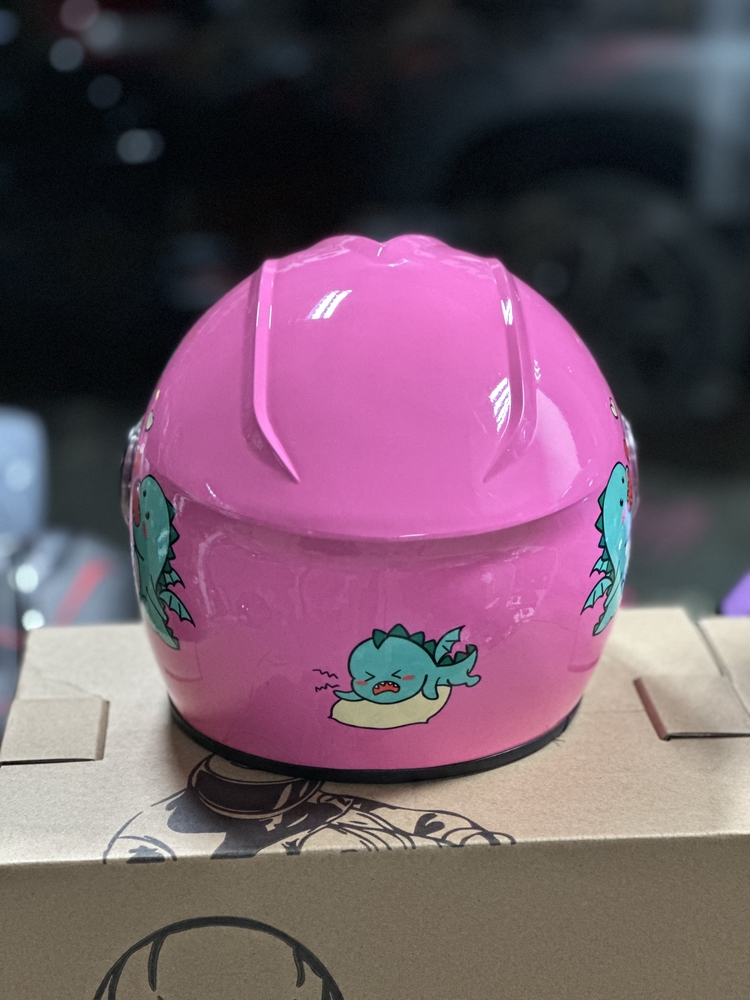 PEMBE ÇOCUK KASKI 7/12 YAŞ UYUMLU STANDART BEDEN / MOTOKASKK
