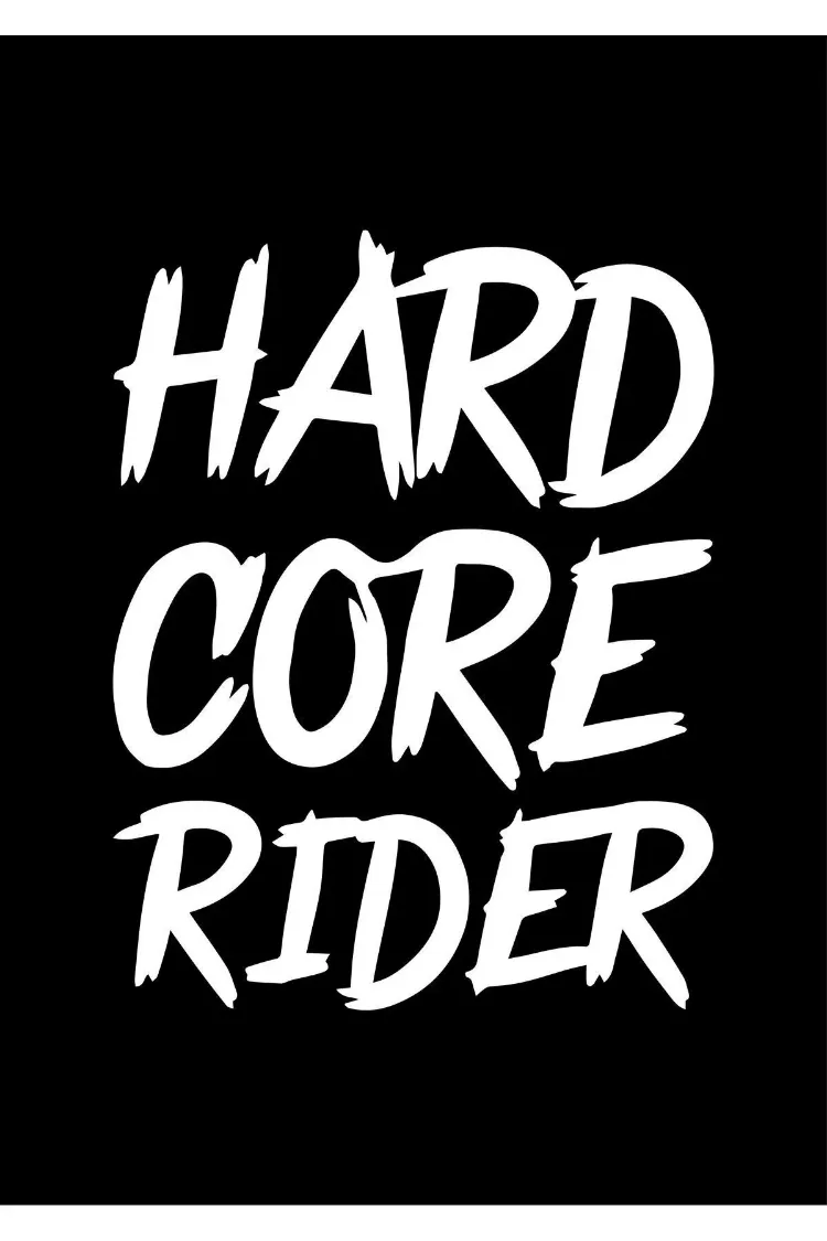 Hard Core Rider Sticker