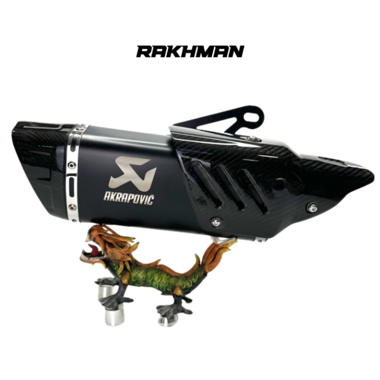 AKREPOVİC RACING LINE GERÇEK KARBON UÇ SİYAH