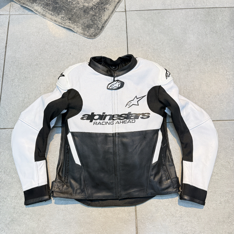 Alpinestars Beyaz Siyah Ceket ( Sökülebilir Hörgüç)