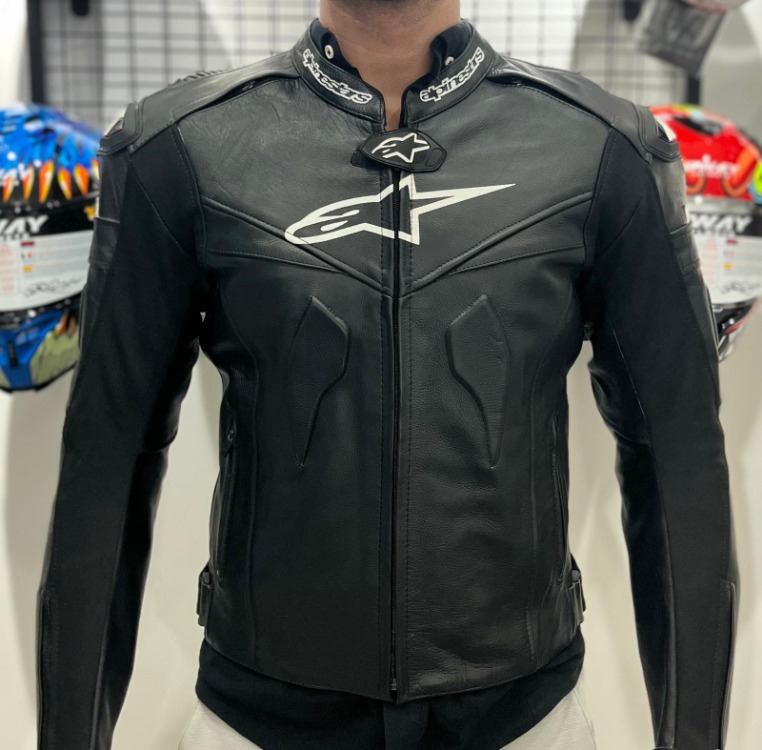 Alpinestars Siyah 4 Mevsim Deri Mont