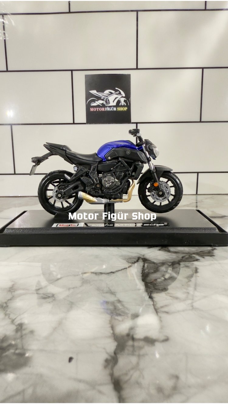 Maisto 1:18 Yamaha MT-07 Motosiklet Figürü (KUTULU)