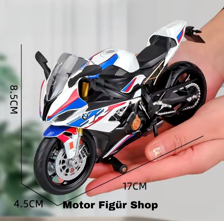 1:12 BMW S1000RR Motosiklet figürü (KUTULU)
