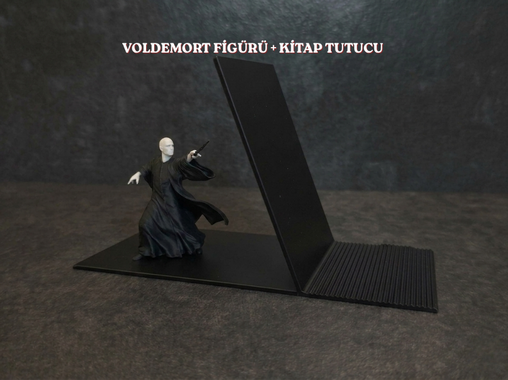 Harry Potter Voldemort Dekoratif Kitap Tutucu & Voldemort Figürü +  Kitap Tutucu 