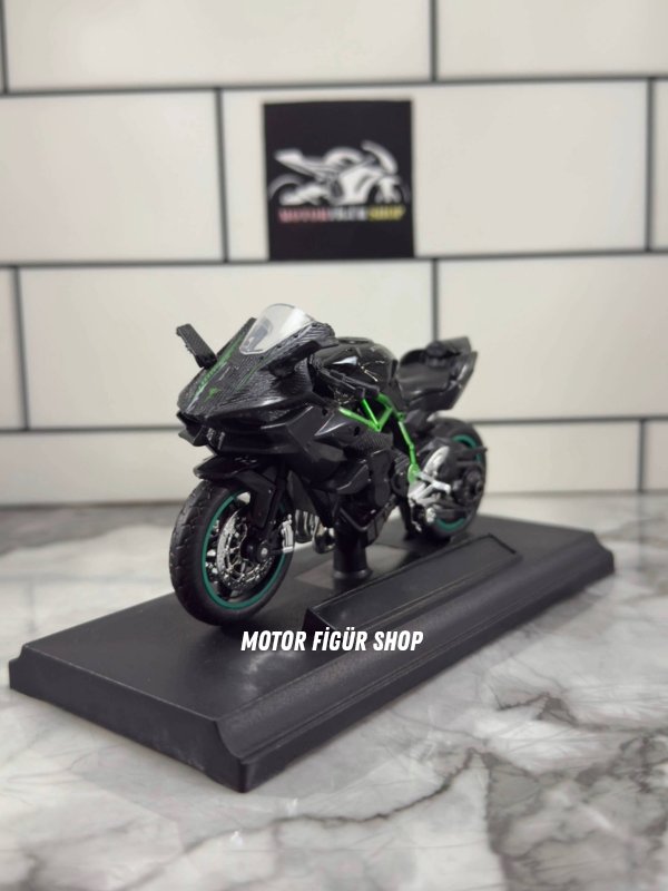 1:18 Kawasaki H2R Motosiklet Figürü (KUTULU)