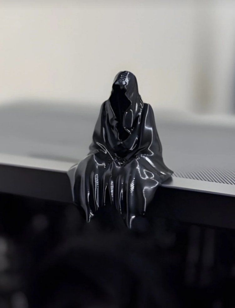 3D Ghost Azrail Figürü – Masa ve Kitaplık Dekoru 7 CM ( 8 Adet )