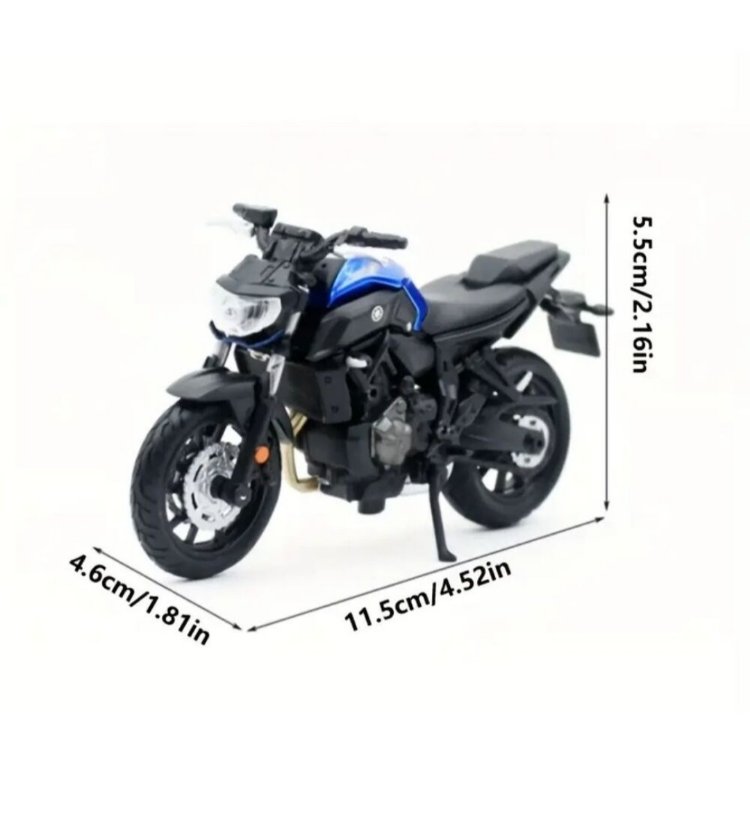 Maisto 1:18 Yamaha MT-07 Motosiklet Figürü (KUTULU)
