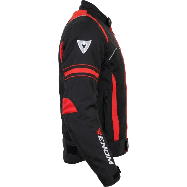 VENOM Spin - Motosiklet Ceketi - Kırmızı/Siyah