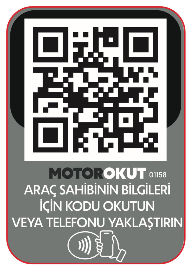 MotorOkut QR Kod NFC’li