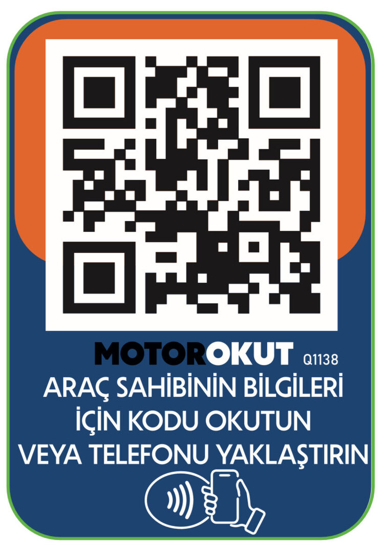 MotorOkut QR Kod NFC’li