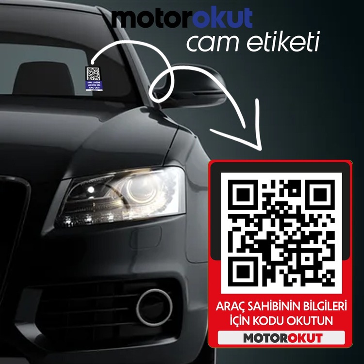 MotorOkut QR Siyah&Kırmızı YENİ. MODEL